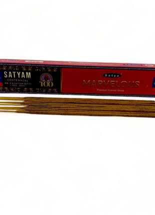 Marvelous premium incence sticks (Чудесный)15 гр(Satya) пыльцо...