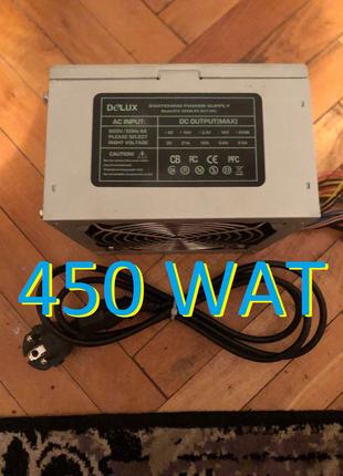 Робочий блок живлення для ПК - DELUX ATX-450W P4 (dlp-30d)