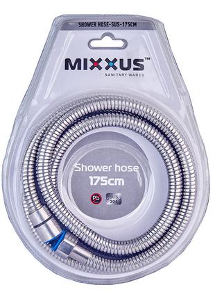Шланг для душа Mixxus Shower hose-SUS-175cm из нерж. стали дво...