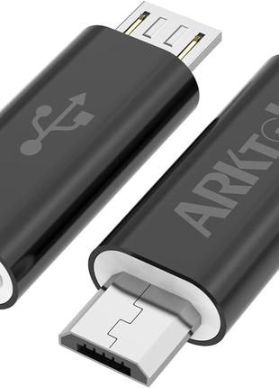 Адаптер ARKTeK Micro USB — USB C [2 шт.], USB-папа — Micro USB...