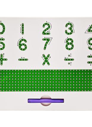 Доска учебная магнитная Цифры и знаки TSQ-406 со стилусом
