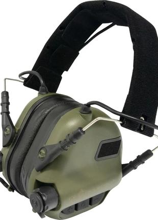 Тактичні навушники EARMOR M31 Olive з універсальним кріпленням