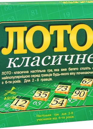 Настольная игра лото классическое arial 910046 на укр. языке