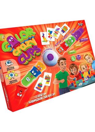 Детская настольная развлекательная игра "color crazy cups" ccc...