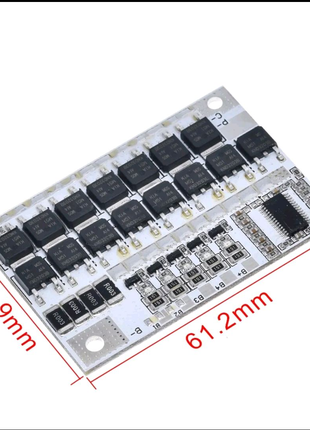 Универсальная плата защиты BMS 5S 100A 18В/Li-Ion/с балансировкой