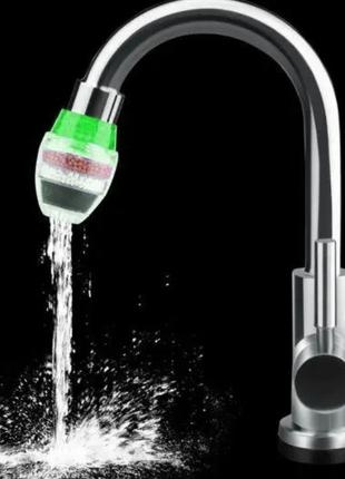 Фільтр для води аератор насадка на кран Faucet Water Filter Green