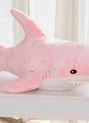 Мягкая Игрушка Акула Розовая 60 см, Подушка, Обнимашка