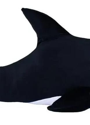 М'яка Іграшка Акула Чорна 100 см, Подушка, Обіймашка