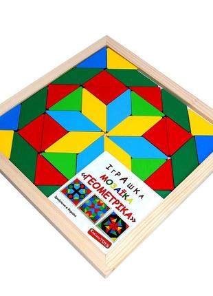 Игрушка детская развивающая деревянная jooki "мозаика геометри...
