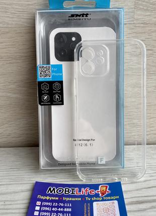 Чехол прозрачный SMTT iPhone 12 ( Силиконовый чехол iPhone 12 )