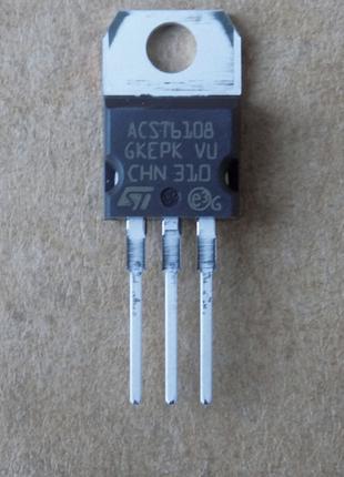 Сімістор ACST6108 ( ACST610-8T ) оригінал , TO220