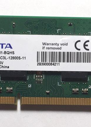 Оперативная память ADATA 2GB 1Rx16 PC3L-12800S-11 DDR3L-1600 2...