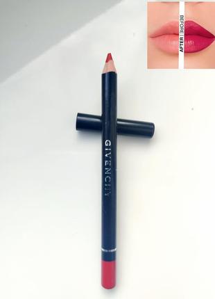 Уценка! яркий карандаш для губ givenchy lip liner 06 carmin es...