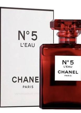 Chanel N5 L'Eau Red Edition парфюмированная вода 100 ml. (Шане...