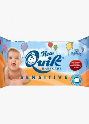 Quik sensitive влажные детские салфетки x 72 шт.