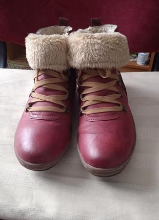 Ботинки 42р кожаные зима