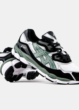 Кросівки asics gel nyc white black ivy