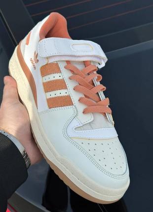 Кросівки adidas forum cream orange