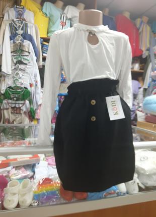 Подростковый Школьный костюм для девочки блуза юбка р.152 - 170