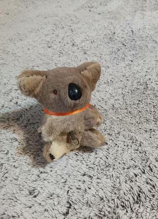 Коллекционная винтажная игрушка медведь коала из шерсти кенгур...