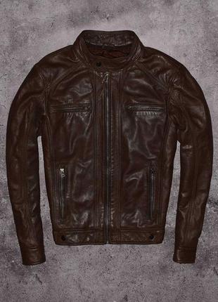 Serge pariente leather bomber (мужская кожаная куртка бомбер )