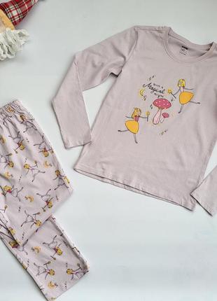 Хлопковая пижама fox&amp;bunny для девочки