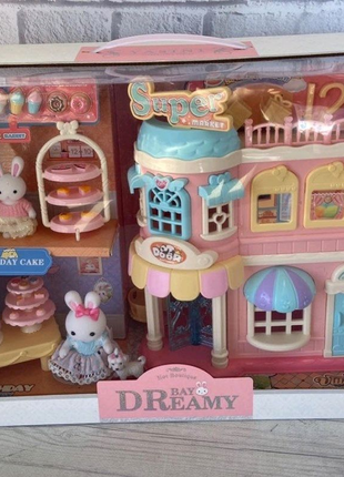 Іграшковий будиночок (6683) з флоксовими фігурками та меблями