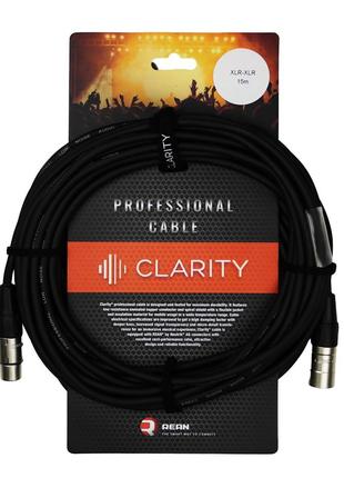 CLARITY XLR-XLR/15m Готовий мікрофонний кабель XLR-XLR