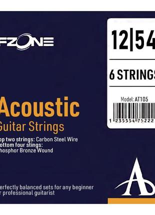 FZONE AT105 Струни для акустичної гітари фосфорна бронза 12-54
