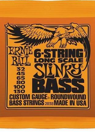 ERNIE BALL P02838 Струни для бас-гітари 6 струн .032-.130