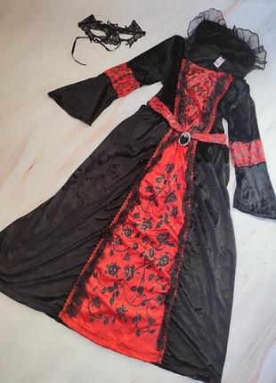 Платье вампира на хелловин 9-10 лет
