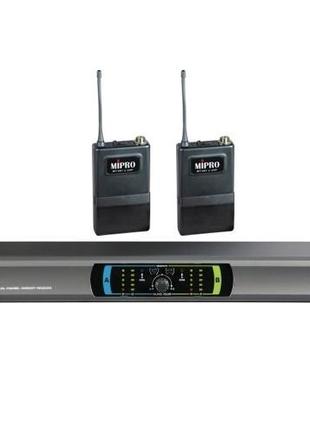 MIPRO MR823D/MT801a*2 Радіосистема UHF (803.375/821.250 MHz) д...