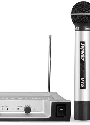 SUPERLUX VT96DD Радіосистема VHF 182.1-199.6MHz, два ручних мі...