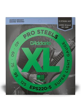 D'ADDARIO EPS220-5 XL Струни для бас-гітари 5 струн .040-.125