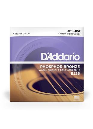 D'ADDARIO EJ26 Phosphor Bronze Струни для акустичної гітари .0...