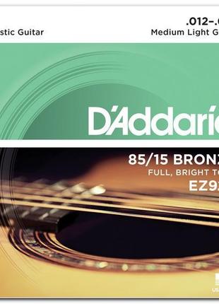 D'ADDARIO EZ920 Bronze 85/15 Струни для акустичної гітари .012...