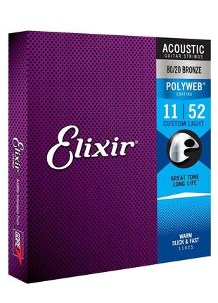 ELIXIR 11025 AC PW CL Струни для акустичної гітари .011-.052