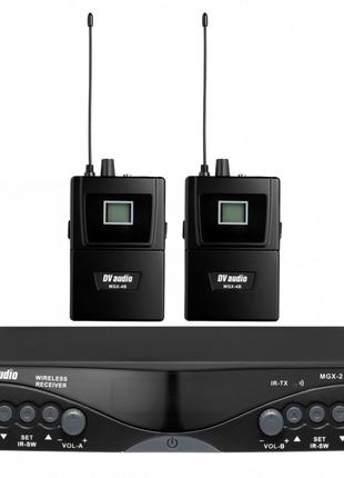 DV AUDIO MGX-24BH Радіосистема UHF 512-589MHz два наголовних м...