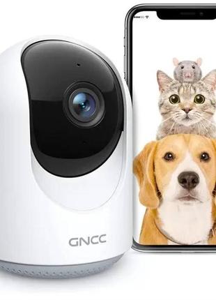 Камера wi-fi gncc p1 поворотна камера для дому, камера відеосп...