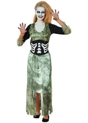 Карнавальный костюм, женский костюм для хеллоуин, платье зомби...