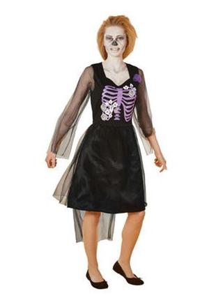 Платье halloween, скелет, скелетик, карнавальный костюм, хэлло...