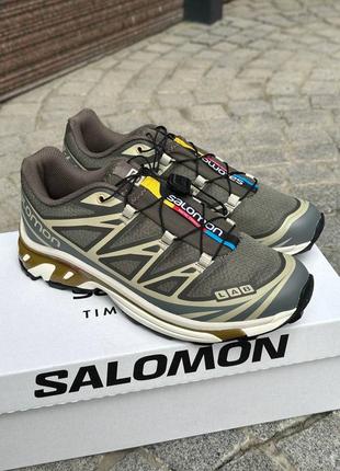 Salomon xt-6 beluga dull gold.артикул: s1218