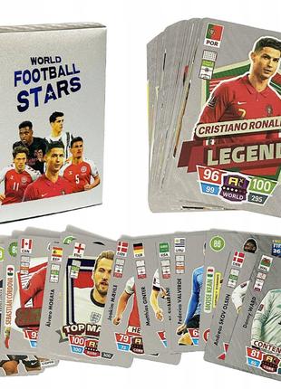 Карты футбольные,коллекционные,серебрянные карточки,набор 55шт