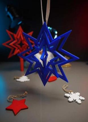 Новогодняя игрушка "звезда"