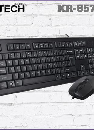 Комплект клавіатура з мишкою A4Tech KR-8572S (Black) KR-85+OP-...