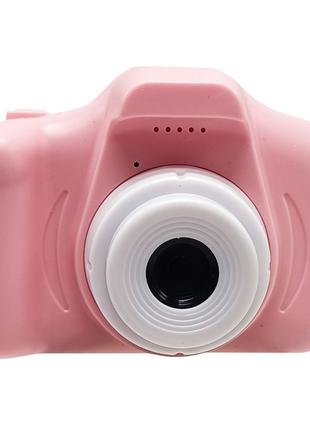Детский Игрушечный Фотоаппарат X2 видео, фото (Розовый)