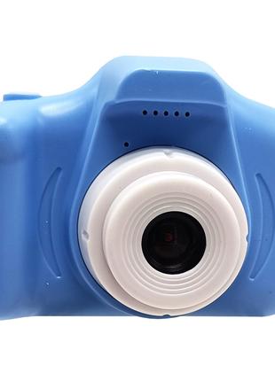 Детский Игрушечный Фотоаппарат X2 видео, фото (Синий)