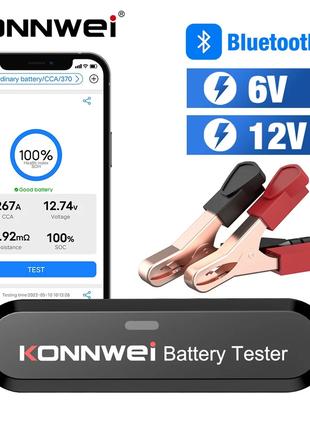 Konnwei BK100 battery tester- тестер АКБ 6-12 V (black, blueto...