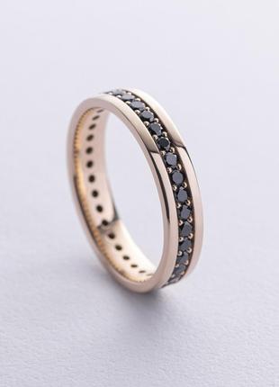 Обручальное кольцо с дорожкой бриллиантов (желтое золото) 2390...