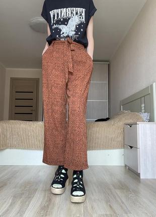 Легкие летние свободные леопардовые брюки брюки answear